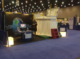 Granger ISS Tornado Shelter at Trade Show, Granger ISS Tornado Shelter Trade Show, Granger ISS Storm Shelter Trade Show